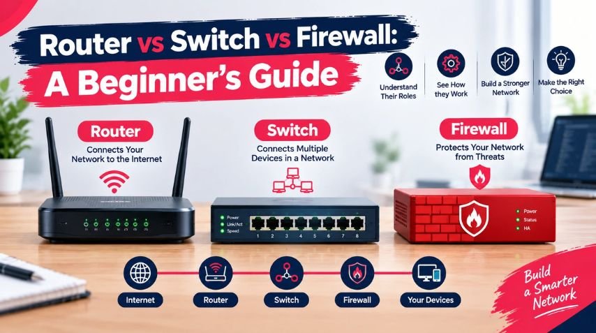 Router vs Switch vs Firewall: A Beginner's Guide